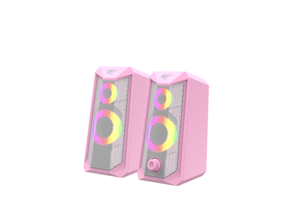 Ігрові колонки HAVIT HV-SK202 USB 2.0 Pink, фото 1