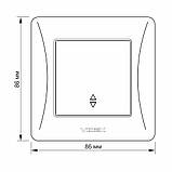 Вимикач одноклавішний прохідний срібний шовк VIDEX BINERA, фото 5