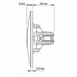 Розетка TV одинарна телевізійна срібний шовк VIDEX BINERA, фото 6