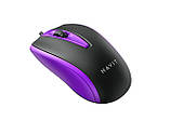Дротова миша HAVIT HV-MS871 USB Purple (1200 DPI, 3 кл), фото 2