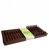 Сушка для посуду пластикова "Міні" ECO WOOD 37*16*5см коричнева Алеана