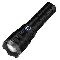 Ліхтар ручний AK138-1 white laser led PM60-TG, 8х18650, power bank, чохол, індикація заряду, zoom