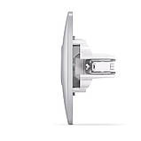 Розетка TV одинарна телевізійна срібний шовк VIDEX BINERA, фото 4