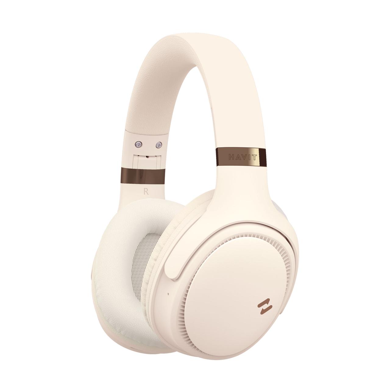 Навушники накладні бездротові HAVIT HV-H630BT Beige, фото 1