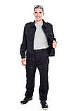 Костюм охоронця СТРАЖ (куртка+брюки) чорний, фото 3