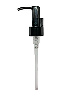 Черный косметический тонкий дозатор для шампуней, гелей для душа, лосьенов, масел для тела стандарта 24/410