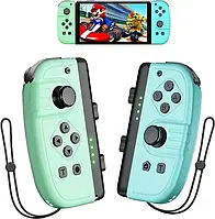 Контроллер Lapezei Joy con, 2 шт., для Nintendo Switch, беспроводные контроллеры с двойной вибрацией L/R, джой