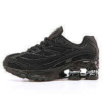 Мужские кроссовки Nike x Supreme Shox Ride 2 Black White Sp DN1615-001, черные найк суприм шокс райд