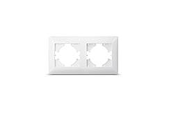 Рамка біла 2 місця горизонтальна TITANUM STANDARD