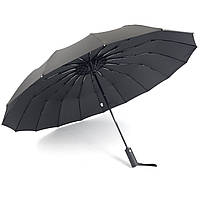 Надежный защитник от дождя: мужской складной зонт с 16 комбинированными спицами