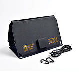 Портативний зарядний пристрій сонячна панель VIDEX VSO-F515UU 15W, фото 2