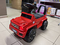 Детская большая машина толокар джип 10505 JOY рус.звук, багажник, красный, каталка, для девочки, мальчика