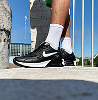Мужские кроссовки Nike air max 90 черные кожаные кеды найк кроссовки на каждый день