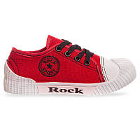 Кеды детские на шнуровке SP-Sport Rock 3984 размер 32 Red-White