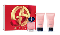 Набор Giorgio Armani My Way парфюмированная вода 50 гель для душа 50 мл, лосьон для тела 50 мл