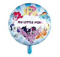 Фольгована кулька My Little Pony 45см (18") кругла | Різнокольоровий