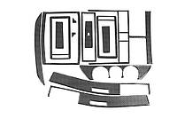 Накладки на панель (2001-2005) Карбон для Volkswagen Polo