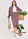 Жіночий вельветовий костюм з жакетом та спідницею, фото 9
