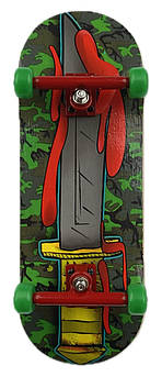 Фінгерборд дерев'яний Anti Once Knife Red Green професійний із підшипниками