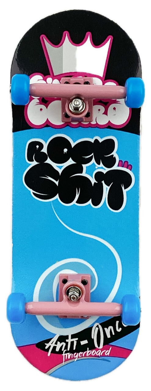 Фінгерборд дерев'яний Anti Once Rock Shit Pink Blue професійний з підшипниками