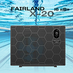 Тепловий насос Fairland X20-16 інверторний басейн 40-75 м3, нагрівання, 16.5 кВт, WiFi опція, 1 фаза