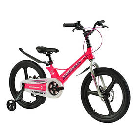 Велосипед двоколісний Corso "Connect" 20" (магнієва рама, литі диски, 75% складання) MG-20557 Рожевий