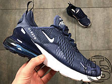 Чоловічі кросівки Nike Air Max 270 Flyknit Blue/White, фото 3