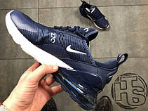 Чоловічі кросівки Nike Air Max 270 Flyknit Blue/White, фото 5