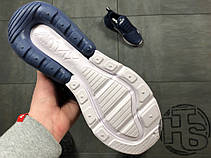 Чоловічі кросівки Nike Air Max 270 Flyknit Blue/White, фото 6