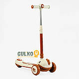 Самокат триколісний Best Scooter Skyper SJ з музикою, brown 01022, фото 6