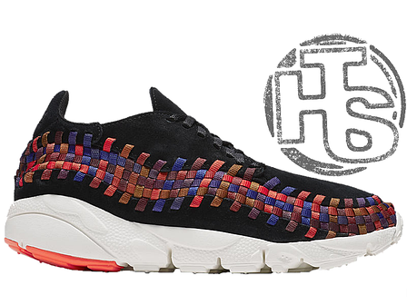 Чоловічі кросівки Nike Air Footscape Woven Black Rainbow 874892-003, фото 1