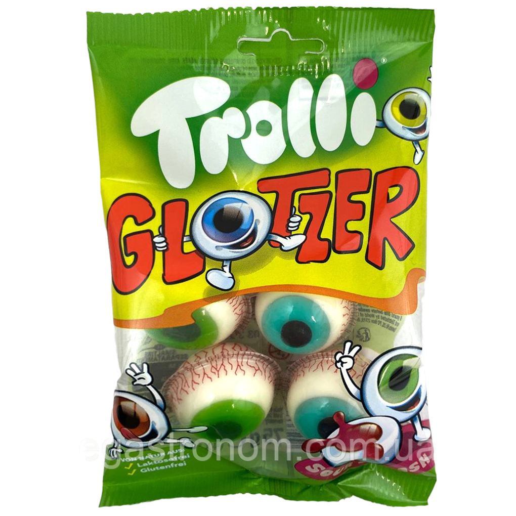 Желейки очі Троллі Trolli glotzer 75g 21шт/ящ (Код: 00-00015986), фото 1