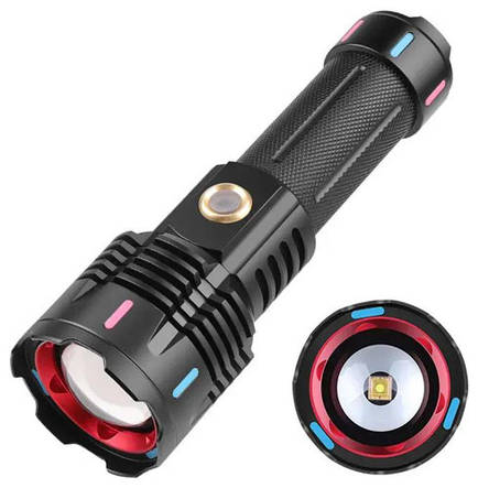 Ліхтар ручний night vision fluorescence G25 white laser led PM30-TG, Power Bank, ЗУ Type-C, Zoom, фото 1