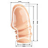Насадка на головку пеніса тілесного кольору, насадка для збільшення статевого члена, фото 2