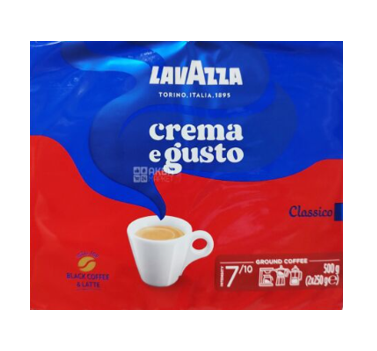 Lavazza Crema e Gusto classico 250g 1/20