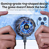 Ігровий комплект для телефону: охолодження магнітний кулер Пельтьє MEMO CX02 тригери F01 на смартфон, фото 2