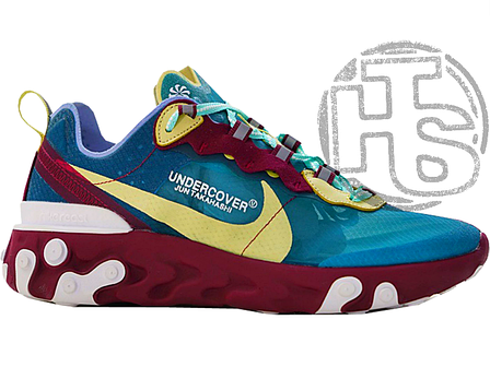Чоловічі кросівки Nike x Undercover React Element 87 Blue/Yellow/Purple AQ1813-341, фото 1
