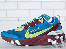 Чоловічі кросівки Nike x Undercover React Element 87 Blue/Yellow/Purple AQ1813-341, фото 3