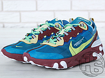 Чоловічі кросівки Nike x Undercover React Element 87 Blue/Yellow/Purple AQ1813-341, фото 5