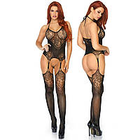 Бодистокинг боди комбинезон сетка, Сексуальное бодистокинг с имитацией корсета One size
