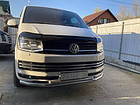 Передняя двойная защита ST011 (нерж.) для Volkswagen T6