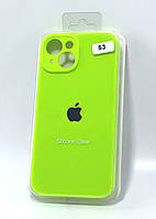 Чехол для телефона iPhone 13 Silicon Case original FULL Camera №53 neon green (4you)