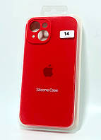 Чохол для телефону iPhone 14Plus Silicon Case original FULL Camera No14 Red (4you)