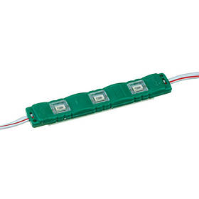 Світлодіодний модуль 12 V зелений smd5730 3led 1.5 W IP65