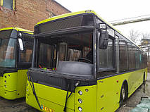Виробництво та заміна лобового скла триплекс на автобусі Volvo B7RLE VEST Center у Нікополі (Україна). 8