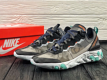 Чоловічі кросівки Nike React Element 87 Black Neptune Green AQ1090-005, фото 5