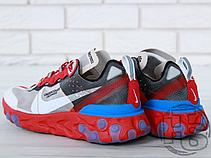 Чоловічі кросівки Undercover x Nike React Element 87 Red/Grey/Blue AQ1813-339, фото 6