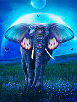 Алмазная Мозаика SHLab Величественный Слон Вышивка Камнями SH-30796 30x40см (Полная Выкладка)