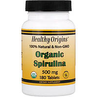 Спіруліна Healthy Origins Organic Spirulina 500 мг (180 табл) (108811)