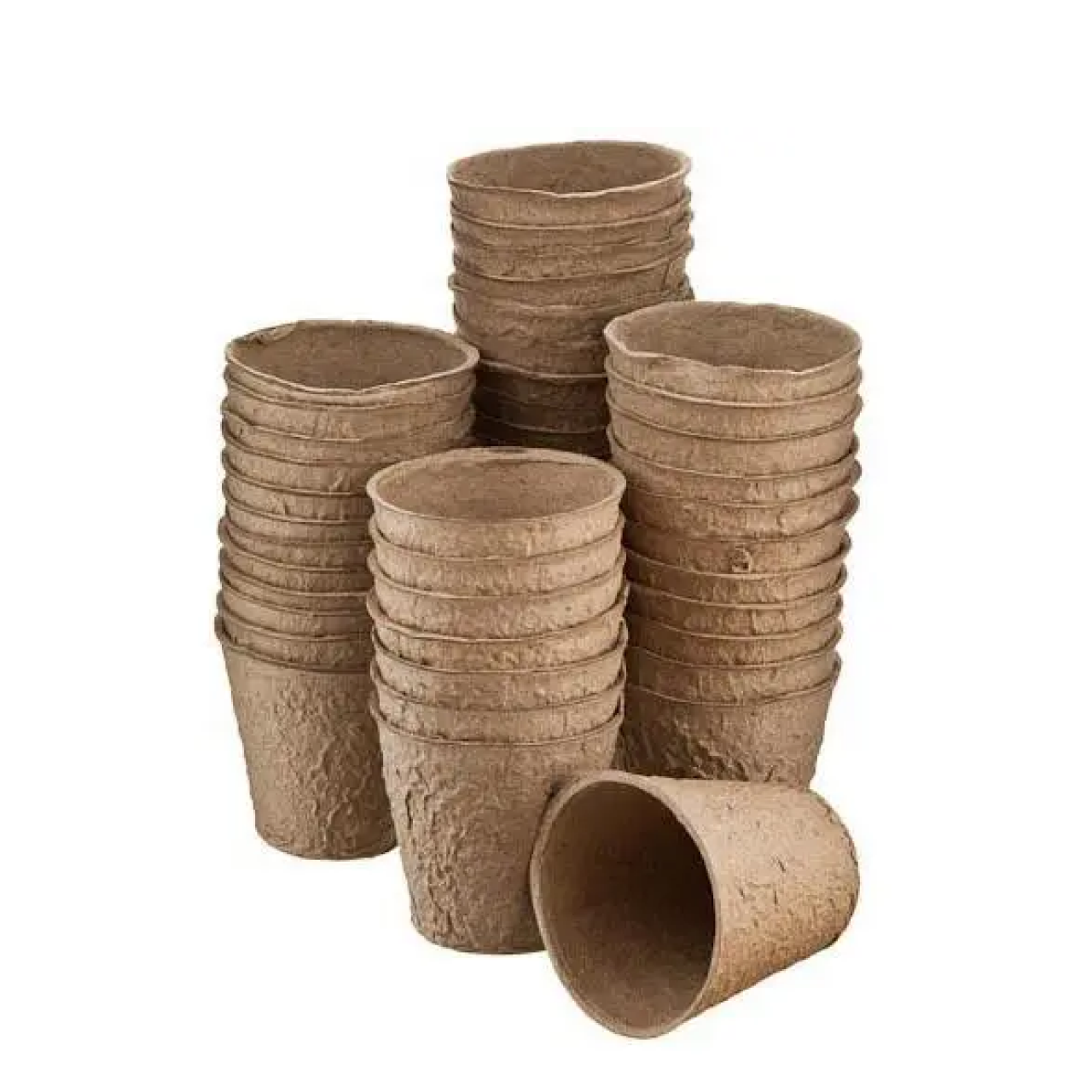 Торф'яний стаканчик для вирощування розсади 80х80мм (250 мл) упаковка 25 шт, фото 1